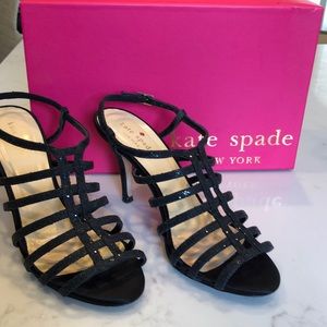 Kate Spade Caryl Starlight fabric heels